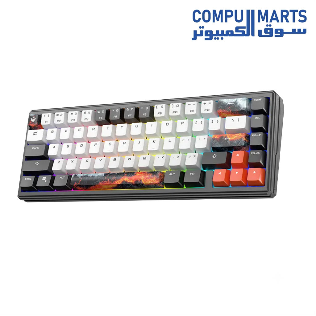 Legend E65 keyboard with adjustable actuation and hot-swappable switches