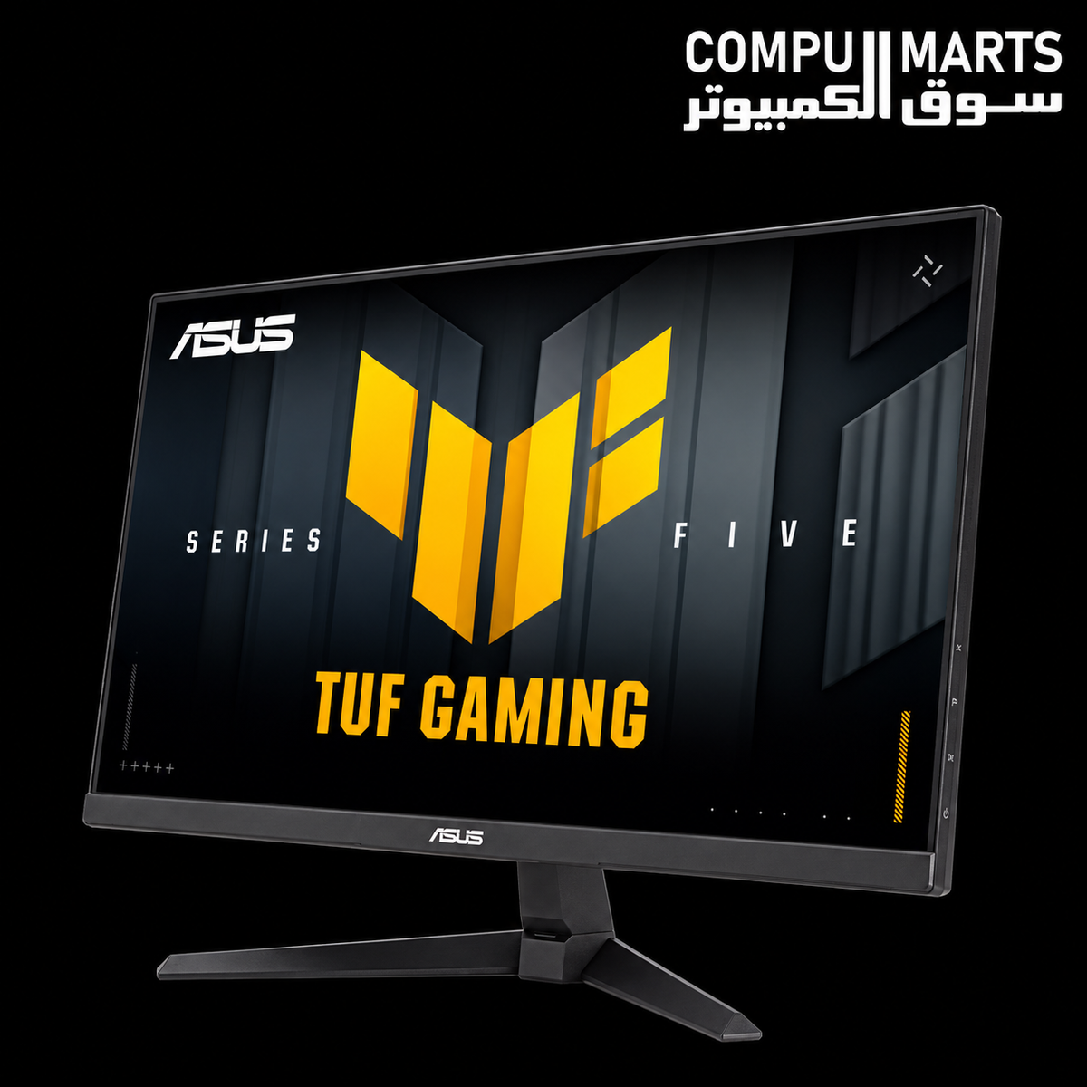 Compumarts listed ASUS TUF Gaming VG27AQME5F monitor with AMD FreeSync Premium and G-SYNC compatible VRR technology for tear-free and smooth gameplay experience