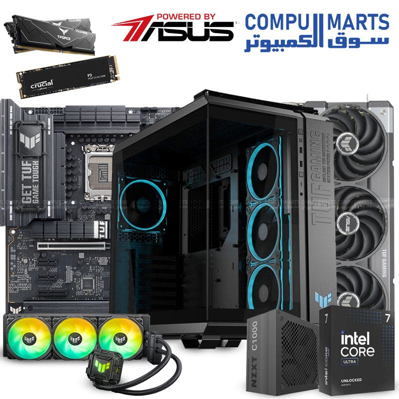 POWERED BY ASUS - TUF EDITION - RTX 5070 -ULTRA-265K - 32GB - 1TB - GT502 - 1000W - LC II 360