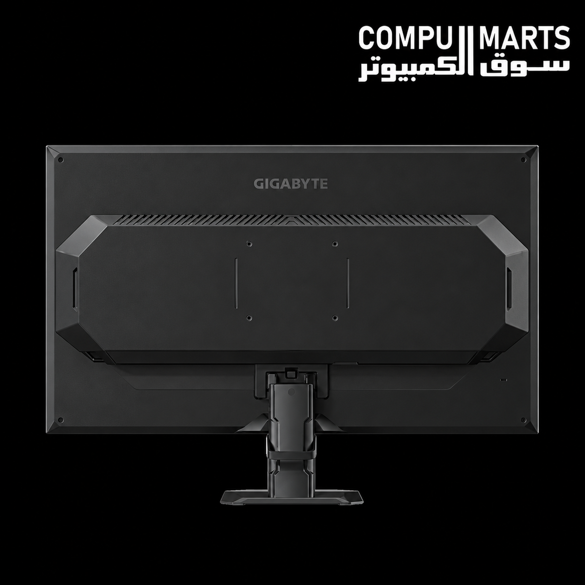 Rear connectivity ports and interface layout on the Gigabyte GS27F2 monitor