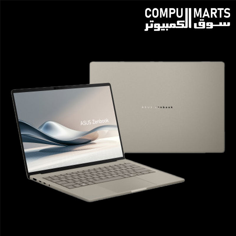 ASUS Zenbook A14 UX3407NA-QD11CW laptop in Zabriskie Beige