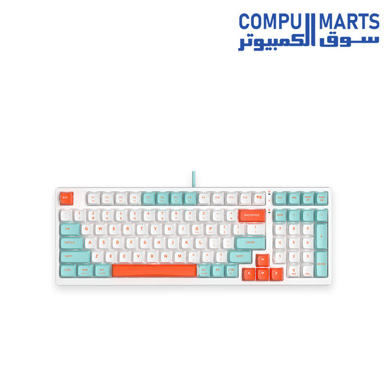 A4Tech Fstyler KB-FS300 Wireless Mechanical Keyboard – Hot-Swappable Switches, Sleek Design, High Performance