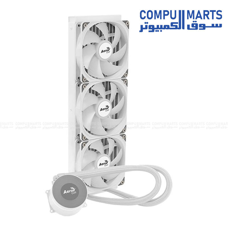 Oasis L360 – 360mm AIO Liquid CPU Cooler – Black / White – Hydraulic Bearing Fans – Intel & AMD Compatible