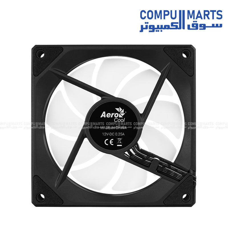 Phantom M-3 R 12 PWM ARGB – 120mm Cooling Fan – Black / White – Hydraulic Bearing – 49.8 CFM