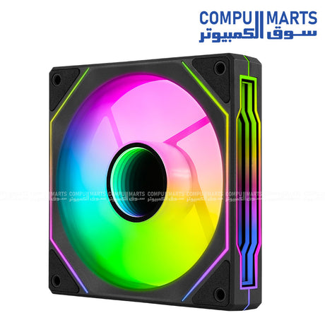 Phantom M-3 12 PWM ARGB โ 120mm Cooling Fan โ Black / White โ Hydraulic Bearing โ 50.2 CFM