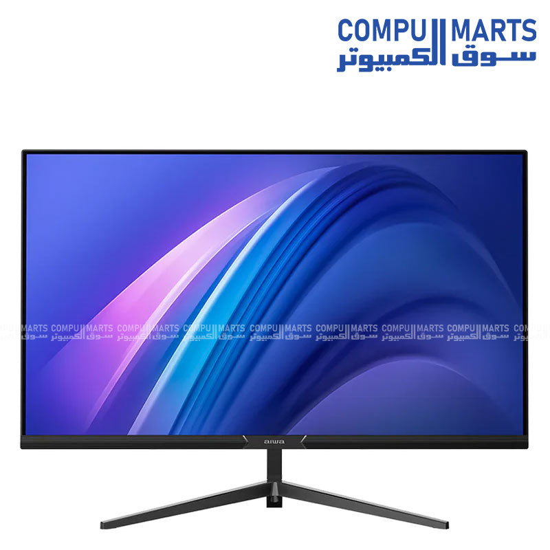 AIWA MD2425-V 23.8″ gaming monitor with IPS panel, FHD 1080p, 180Hz refresh rate, 1ms response time, HDMI + DP ports. Ideal for gamers – in Egypt.