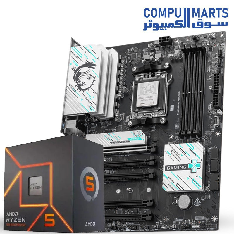 AMD Ryzen 5 7500F with MSI B840 GAMING PLUS WIFI Gaming PC Build