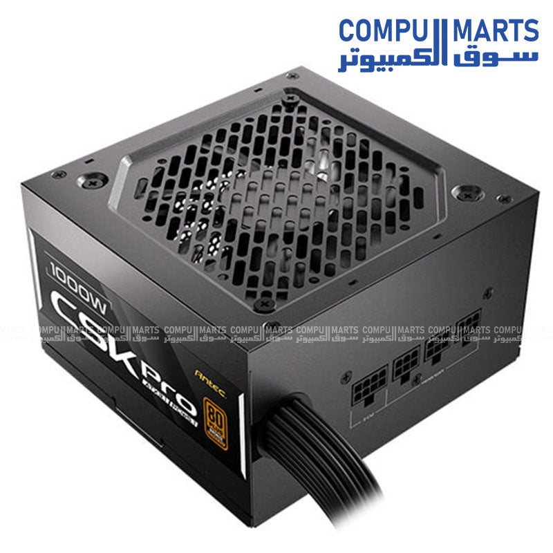 ANTEC CSK1000 PRO ATX 3.1 Power Supply – 1000W – 80+ Bronze – Semi-Modular – 5 Years Warranty