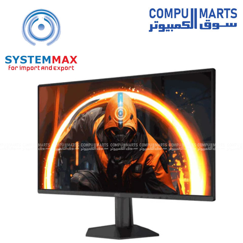 AOC 24G50Z 23.8 inch Fast IPS gaming monitor showing 260Hz refresh rate and 0.3ms response time specs.