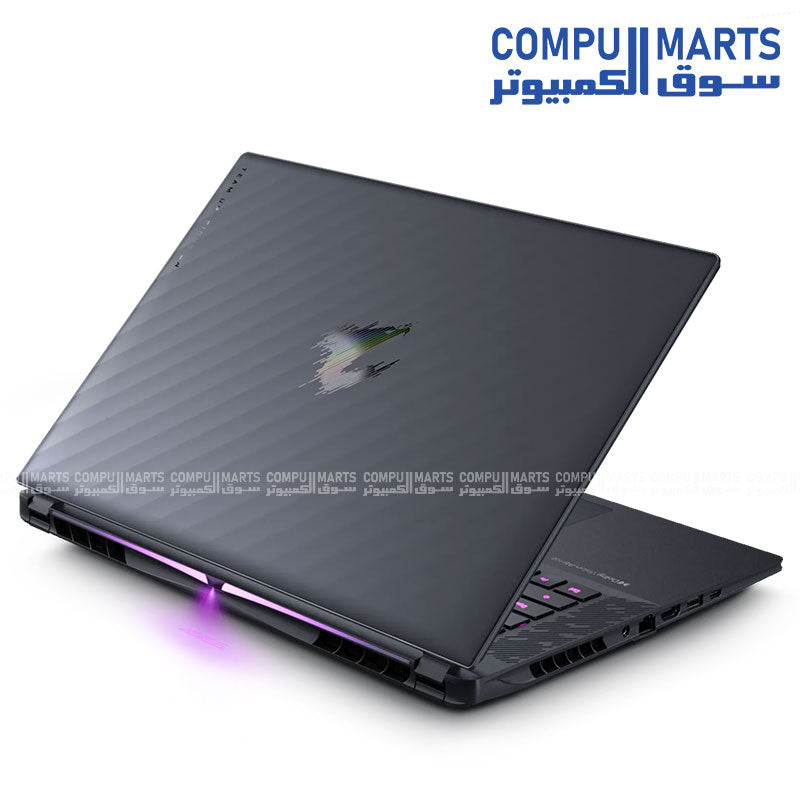 AORUS ELITE 16 AE6H gaming laptop with Intel Core Ultra 9, NVIDIA RTX 5070, 16-inch WQXGA 165Hz display, DDR5 memory, and Windows 11 Pro – Gray Tide