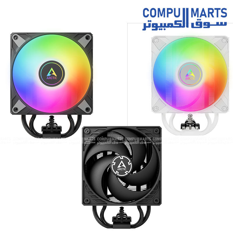 ARCTIC Freezer 36 / Freezer 36 A-RGB (Black / White) – Dual Tower CPU Air Cooler with Twin P12 Fans