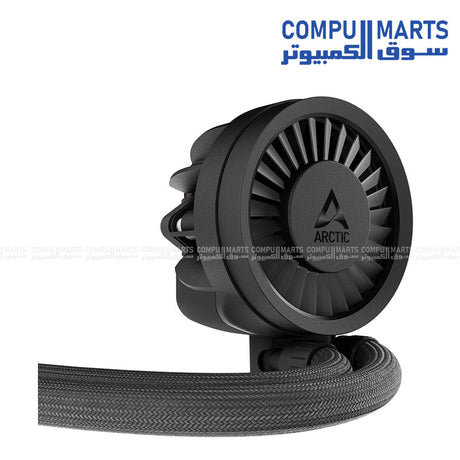 ARCTIC Liquid Freezer III PRO 420 AIO CPU Cooler with three P14 Pro fans, copper cold plate, MX-6 thermal paste pre-applied, VRM cooling module, and support for Intel LGA1851/LGA1700 and AMD AM5/AM4 โ extreme liquid cooling solution.