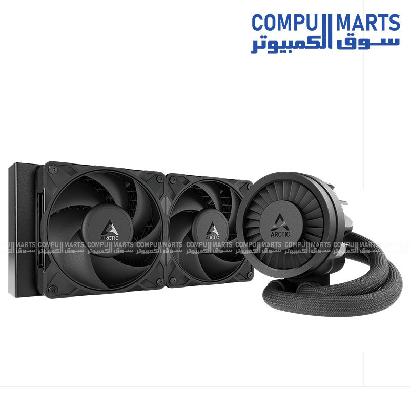 ARCTIC Liquid Freezer III PRO 240 AIO CPU Cooler with dual P12 Pro fans, VRM fan, 240mm radiator, MX-6 pre-applied, Intel and AMD support