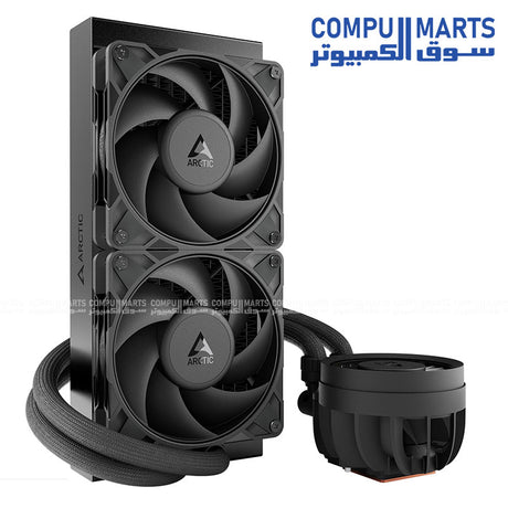 ARCTIC Liquid Freezer III PRO 240 AIO CPU Cooler with dual P12 Pro fans, VRM fan, 240mm radiator, MX-6 pre-applied, Intel and AMD support