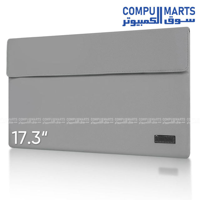 Arzopa 17.3‑inch Portable Monitor Sleeve Bag – PU Leather – Magnetic Closure – Slim & Lightweight