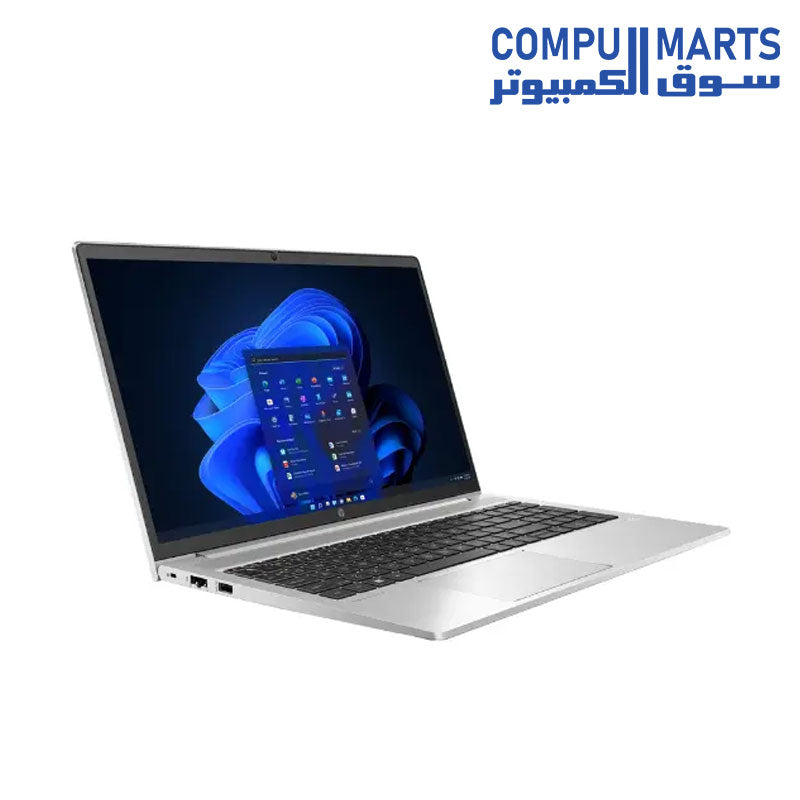 AS NEW LAPTOP HP ProBook 450 G9 i5-1235U-16GB-SSD 256G NVMe-VGA INTEL Graphics-FPR-15.6 HD-WIN 11-Silver