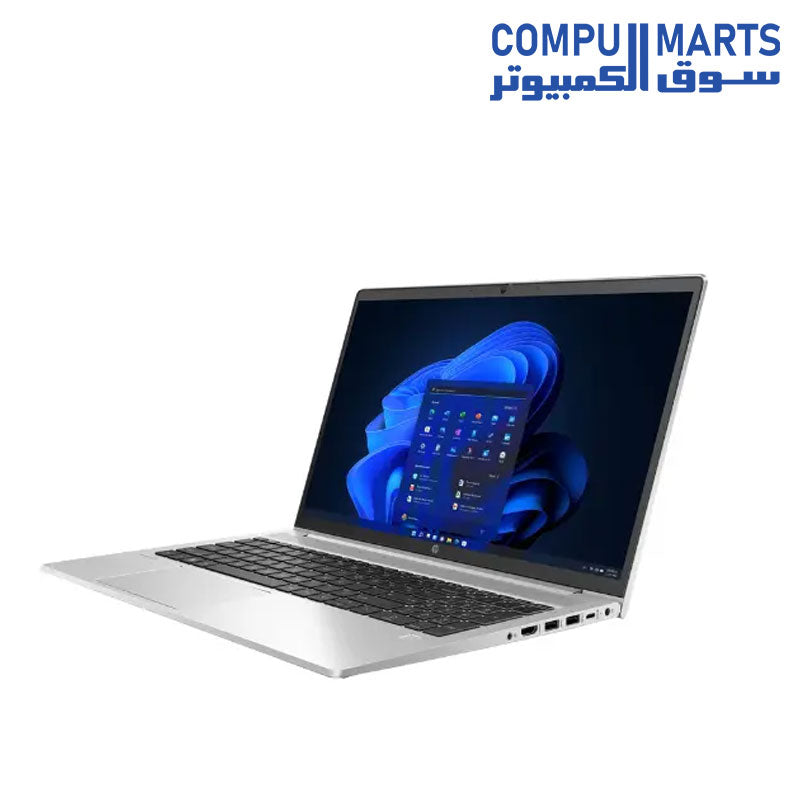 AS NEW LAPTOP HP ProBook 450 G9 i5-1235U-16GB-SSD 256G NVMe-VGA INTEL Graphics-FPR-15.6 HD-WIN 11-Silver