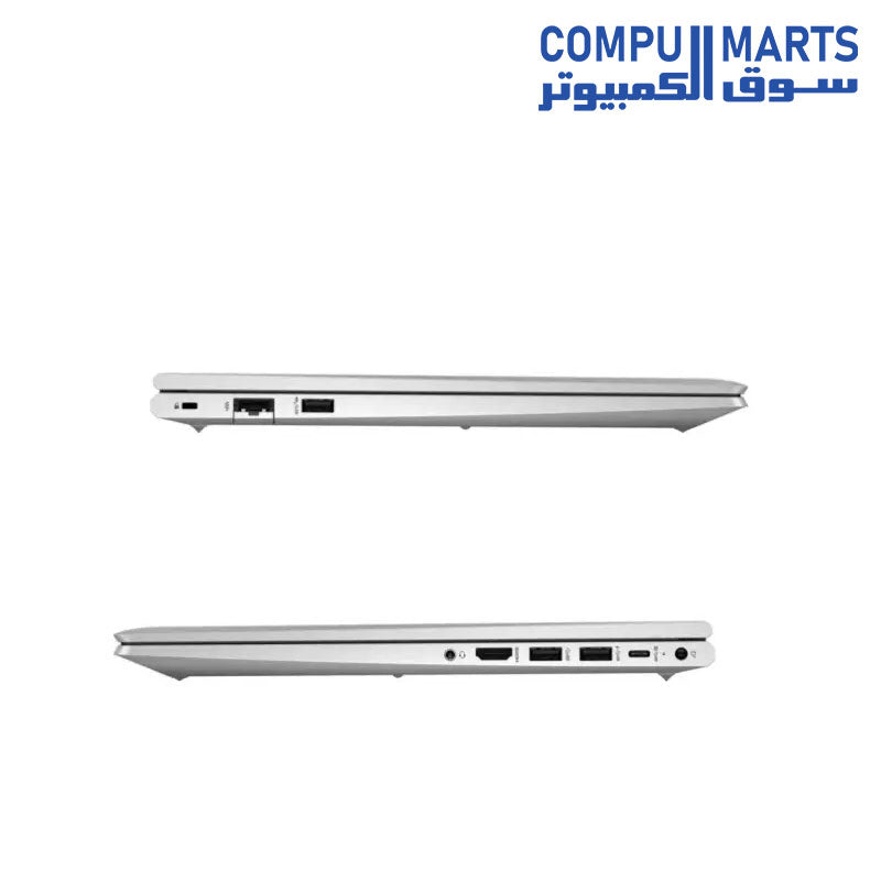 AS NEW LAPTOP HP ProBook 450 G9 i5-1235U-16GB-SSD 256G NVMe-VGA INTEL Graphics-FPR-15.6 HD-WIN 11-Silver