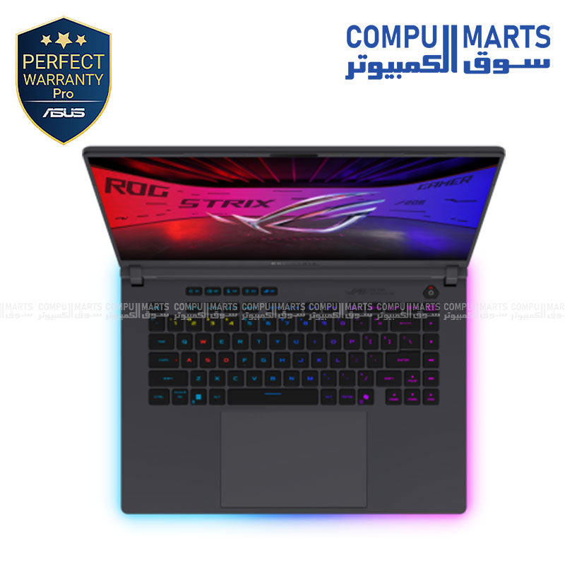 ASUS ROG Strix G16 Gaming Laptop with Intel Core Ultra 9 275HX and NVIDIA RTX 5080 16GB – 16-inch FHD+ 165Hz display, 32GB RAM, 1TB SSD, Eclipse Gray