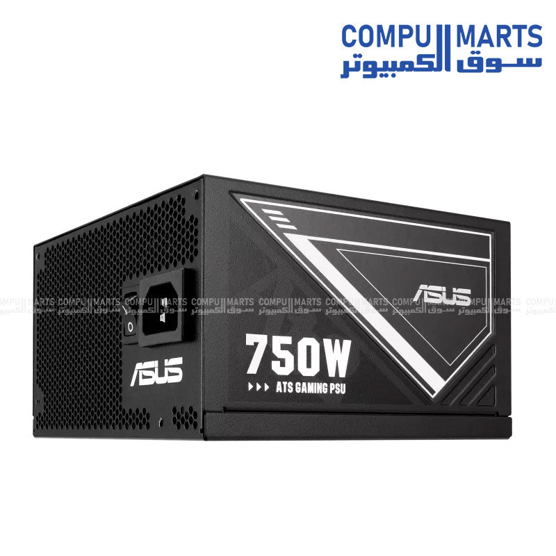 ASUS 750W ATS Gold Power Supply – 80 Plus Gold, Dual Ball Fan Bearings