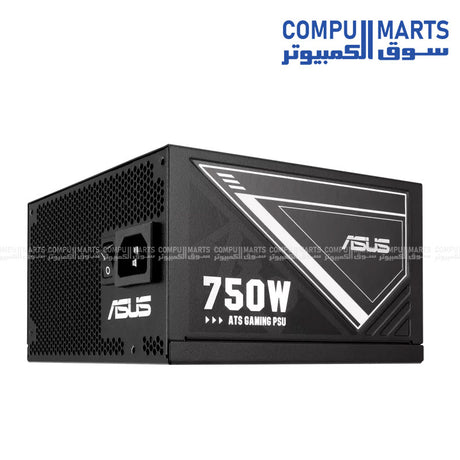 ASUS 750W ATS Gold Power Supply – 80 Plus Gold, Dual Ball Fan Bearings