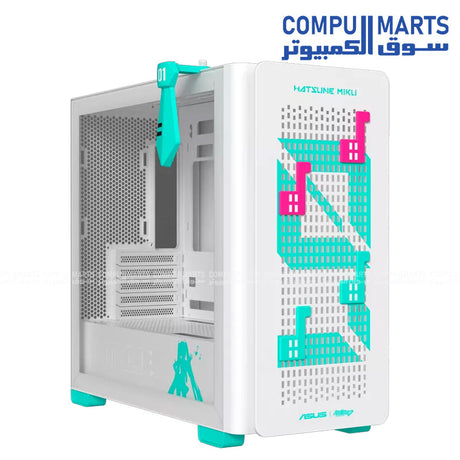 ASUS A23 Hatsune Miku Edition ATX Case with hidden-connector support and 360mm radiator