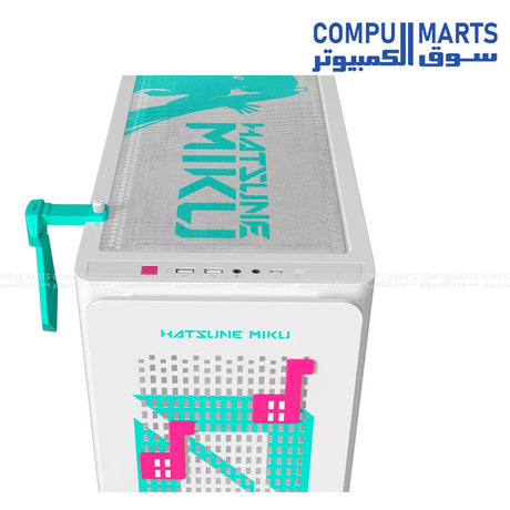 ASUS A23 Hatsune Miku Edition ATX Case with hidden-connector support and 360mm radiator