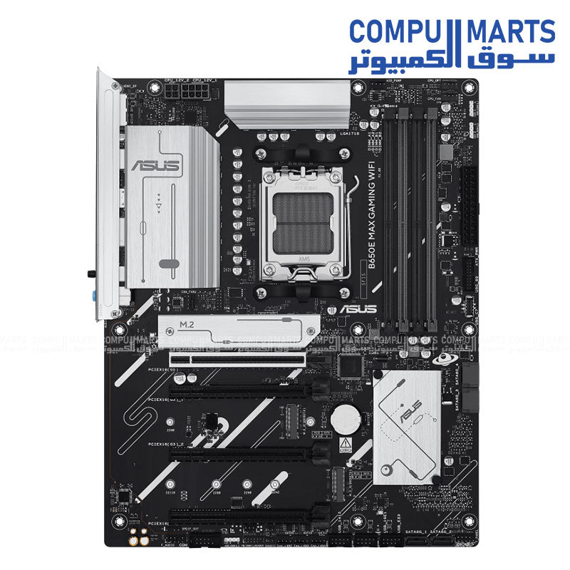 ASUS B650E MAX GAMING WIFI Motherboard – AM5 – DDR5 – PCIe 5.0 – Wi-Fi 6E – ATX