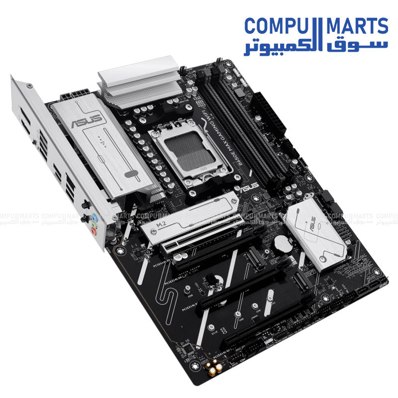 ASUS B650E MAX GAMING WIFI Motherboard – AM5 – DDR5 – PCIe 5.0 – Wi-Fi 6E – ATX