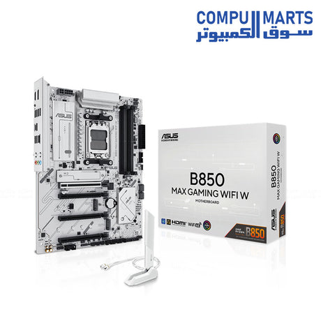 B850 MAX GAMING WIFI-W-ASUS-Motherboard-DDR5-ATX-WIN11-M.2-ryzen 9-PCIe 5.0-AMD-256GB