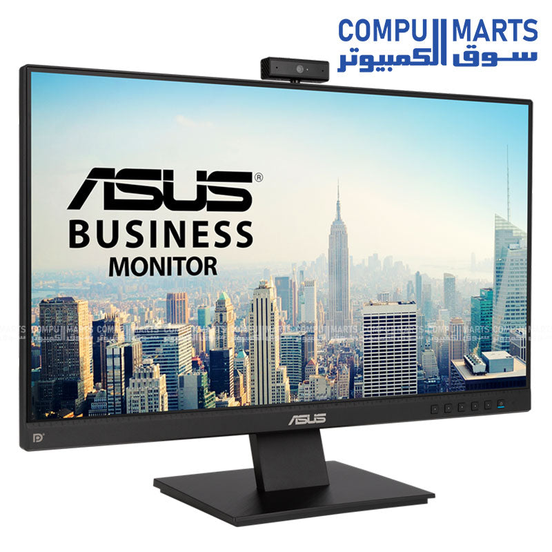 ASUS BE24EQK monitor with built in Full HD webcam microphone array and stereo speakers
