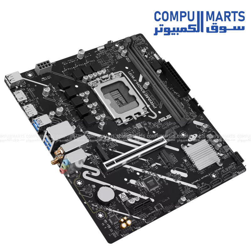 لوحة أم ASUS PRIME B760M-F WIFI – ذاكرة DDR5 – مقبس LGA1700 – منفذ PCIe 5.0 – واي فاي 6