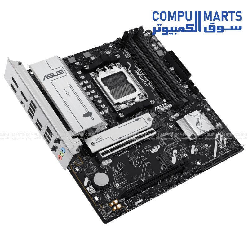 ASUS PRIME B850M-A WIFI Motherboard – AM5 Socket – DDR5 – PCIe 5.0 – Wi-Fi 6E – Micro ATX