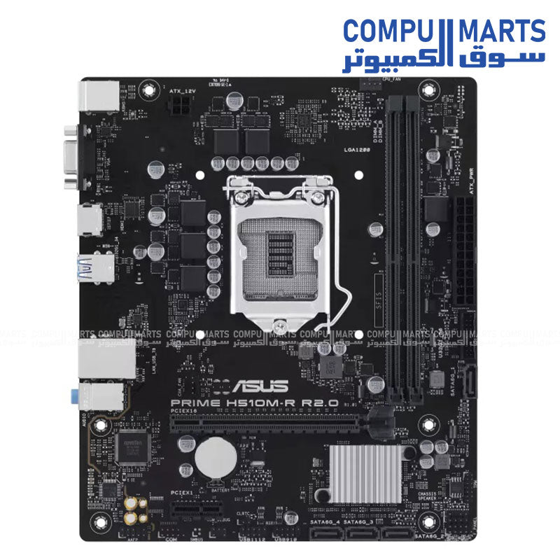 لوحة أم ASUS PRIME H510M-R R2.0 – مقبس LGA1200 – ذاكرة DDR4 – منفذ PCIe 4.0 – منفذ HDMI – منفذ VGA