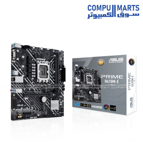 ASUS -PRIME -H610M-E-CSM -micro-ATX -motherboard – LGA- 1700, DDR5, PCIe 4.0, Dual -M.2 slots, Display-Port/HDMI/VGA – Egypt