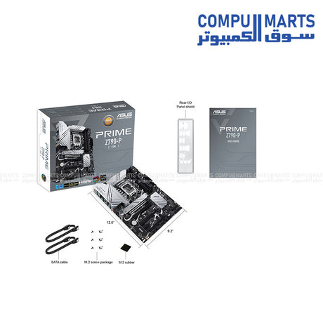 ASUS -PRIME- Z790-P-CSM- ATX -Motherboard – LGA1700, DDR5, PCIe 5.0, Triple M.2, USB 3.2 -Gen 2x2 – Egypt
