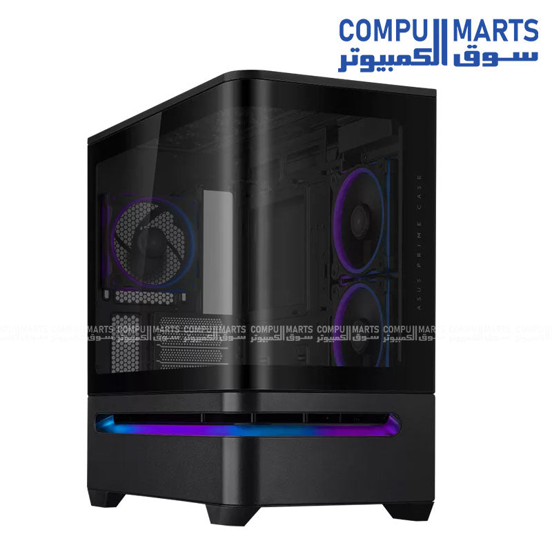 ASUS Prime AP202 ARGB mATX Case with curved glass and optimized airflow