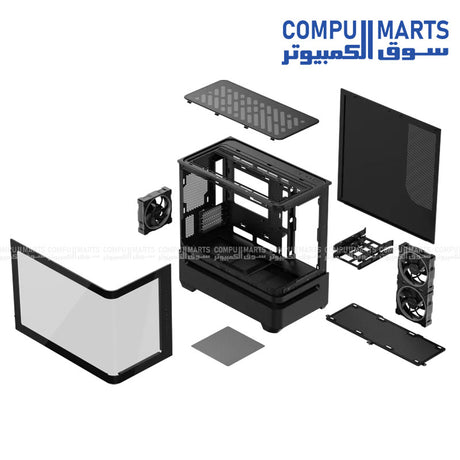 ASUS Prime AP202 ARGB mATX Case with curved glass and optimized airflow