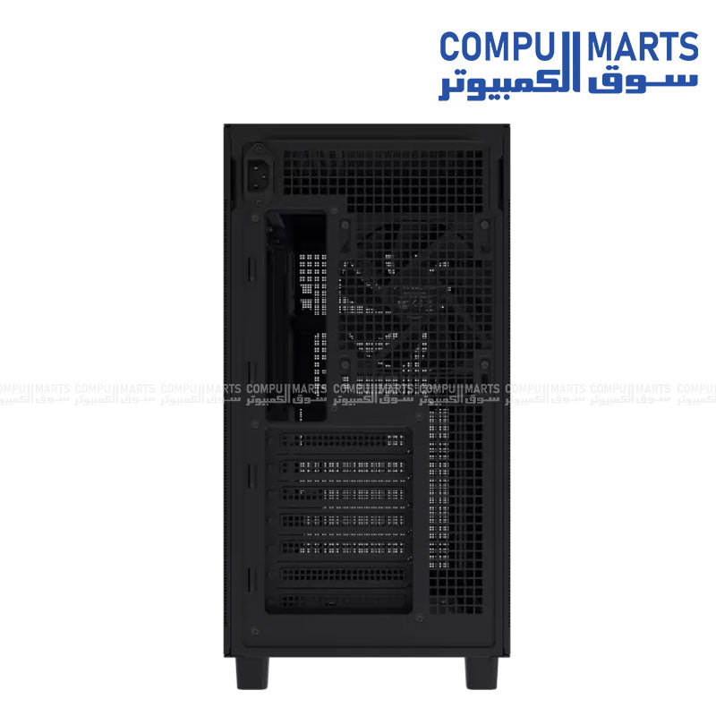 ASUS Prime AP303 tempered glass ATX mid tower gaming PC case with compact design and high airflow cooling support