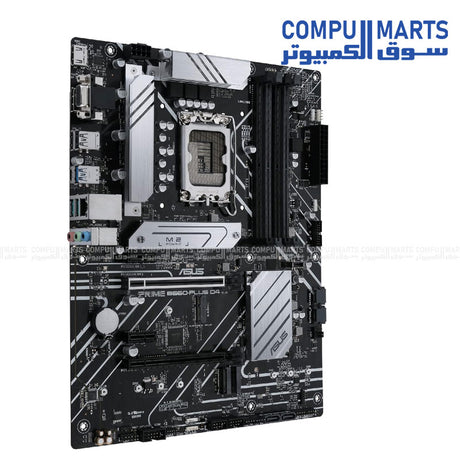 ASUS PRIME B660-PLUS D4 ATX Motherboard with LGA 1700, PCIe 4.0, Triple M.2, 2.5Gb LAN, and Aura Sync RGB – Egypt