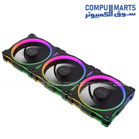 ASUS Prime MR120 ARGB Reverse Fan โ Triple Pack 120mm Dual-Sided Lighting