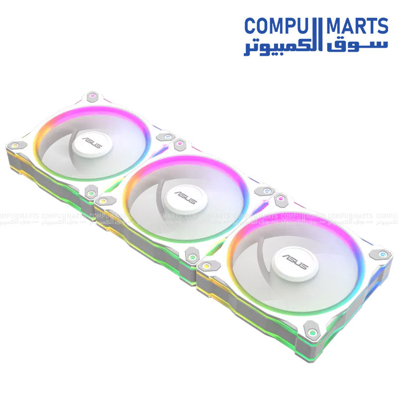 ASUS Prime MR120 ARGB Reverse Fan – Triple Pack 120mm Dual-Sided Lighting