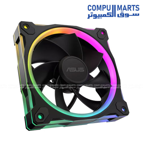ASUS Prime MR120 ARGB Reverse Fan โ Single Pack 120mm Dual-Sided Lighting