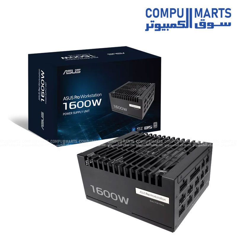 ASUS Pro WS 1600W Platinum PSU ATX 3.1 80 Plus Platinum Workstation Power Supply Egypt