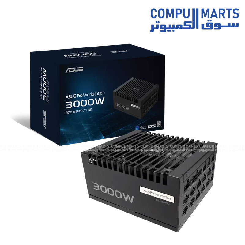 ASUS Pro WS 3000W Platinum PSU ATX 3.1 80 Plus Platinum Workstation Power Supply Egypt