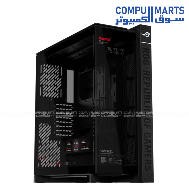 ASUS ROG Cronox – full tower gaming case – ASUS – panoramic tempered glass with 9.2 inch LCD screen