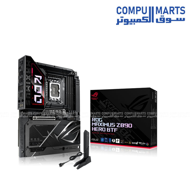 لوحة أم ASUS ROG MAXIMUS Z890 HERO BTF مقاس ATX - DDR5 - Intel LGA1700