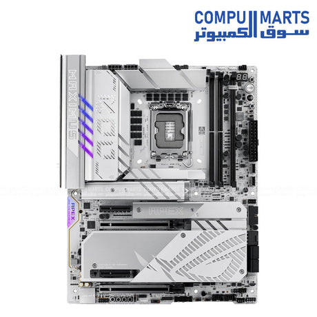 ASUS -ROG -Maximus -Z890 -Apex -motherboard- top-down