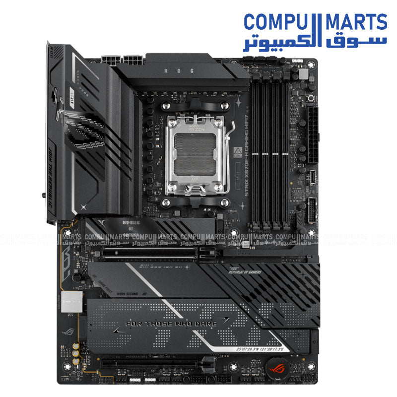 ASUS ROG STRIX X870E-H GAMING WIFI7 ATX Motherboard with DDR5, PCIe 5.0, USB4, and Wi-Fi 7