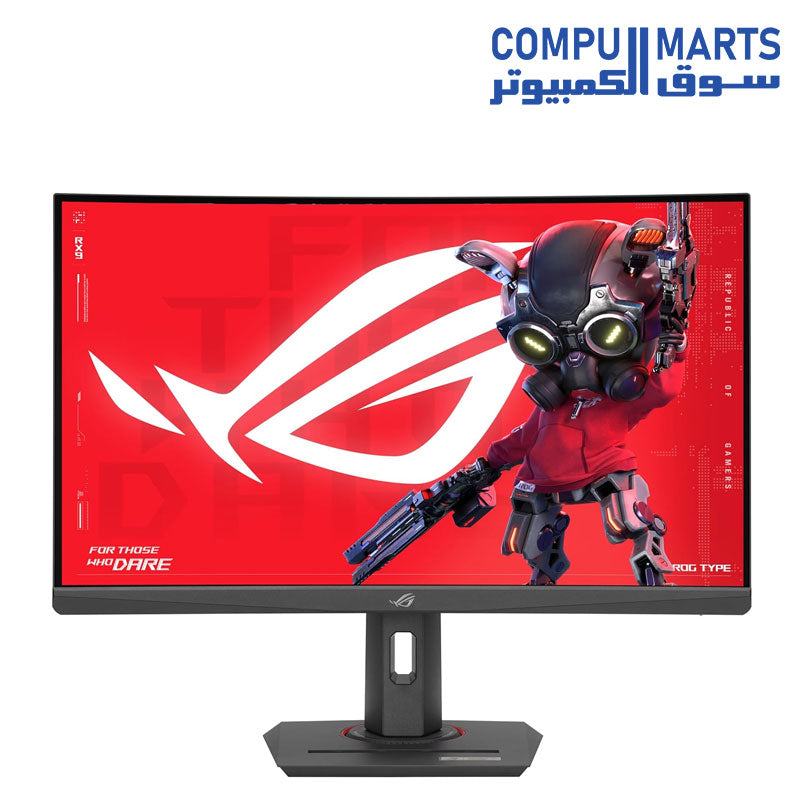 ASUS ROG Strix 27” 1440P HDR400 USB-C Curved Gaming Monitor (XG27WCS) - QHD (2560 x 1440), 180Hz, 1ms